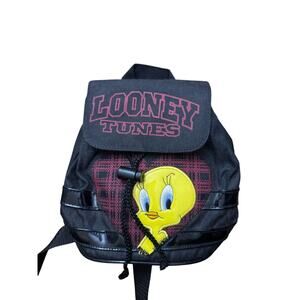 Vintage Looney Tunes Tweety Bird Mini Drawstring Backpack 90s